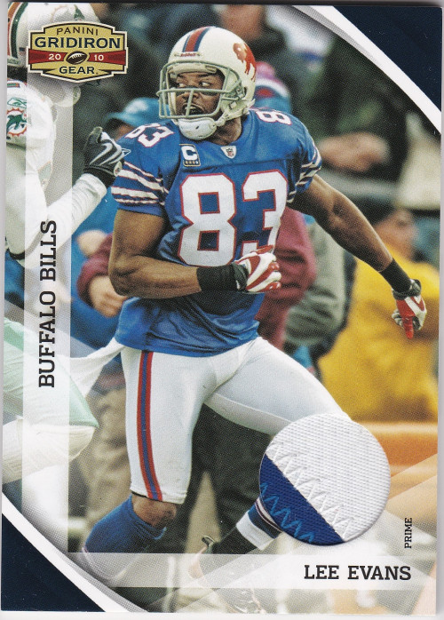 2010 Panini Gridiron Gear Jerseys Prime #15 Lee Evans Jersey /50 - NM