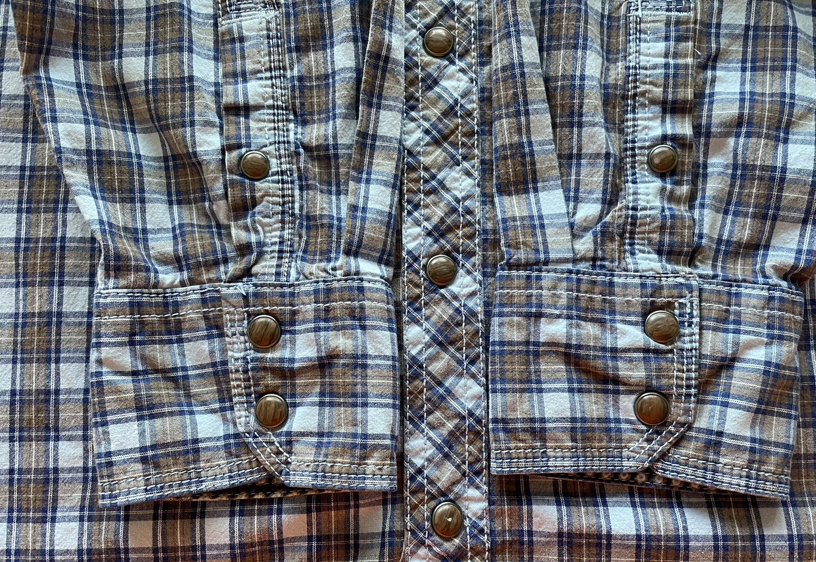 Men’s Wrangler Size XL Snap LS Western Shirt Competition Advanced Comfort. thumbnail 4