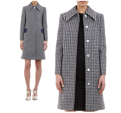 NEW CARVEN tweed coat size 36 | eBay