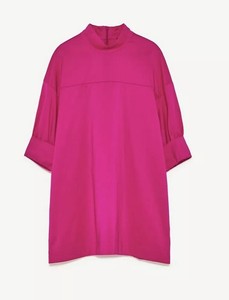 blusa fucsia zara