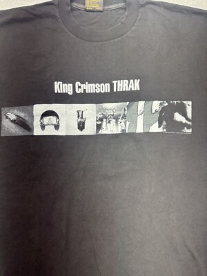 Vintage Rare King Crimson Thrack BROKUM T Shirt Single Stitch