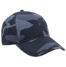 Rothco Supreme Low Profile Camouflage Baseball Cap, Midnight Blue Camo
