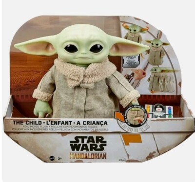 Star Wars The Mandalorian Baby Yoda Plush Mattel The Child Real Move RC bracelet