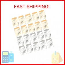20 PCS Small Tiny Metal Side Hair Combs for Women Girls, Plain Blank Wire Slide