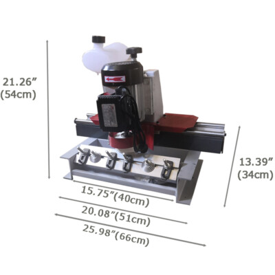 110V Woodworking Straight Knife Sharpener Grinder Crusher Planer Max 400mm Cut