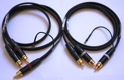 Onkyo Super Servo Kabel 1m SommerCable onyx - Cinch RCA Rean by Neutrik