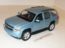 WELLY 2008 CHEVY TAHOE LT SUV 1:24 SCALE LIGHT BLUE METALLIC NEW FREE SHIP