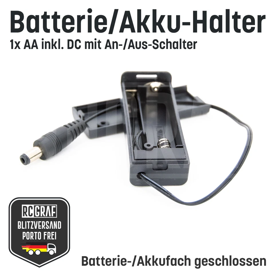 Portapilas/Baterías AA AAA 9V 1-10 Interruptor Cerrado, Compartimento Pilas, Compartimento Pilas - Imagen 4 de 4