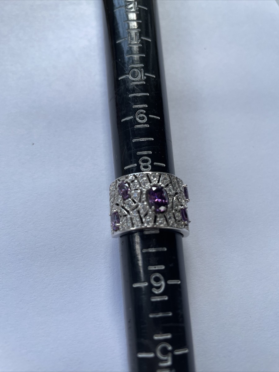 JDCZ925 amethyst wide sparkling band ring size 7 | eBay JDCZ925 amethyst wide sparkling band ring size 7 | eBay