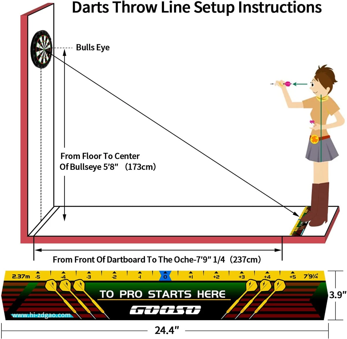 Dartboard Height And Distance Regulations, 42 OFF