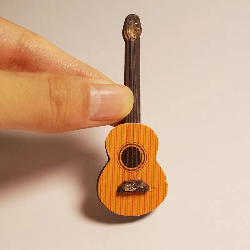 1:12 casa delle bambole modello di charra in miniatura strumenti musicali ornamento bambola Micro scena puntelli di costruzione  26