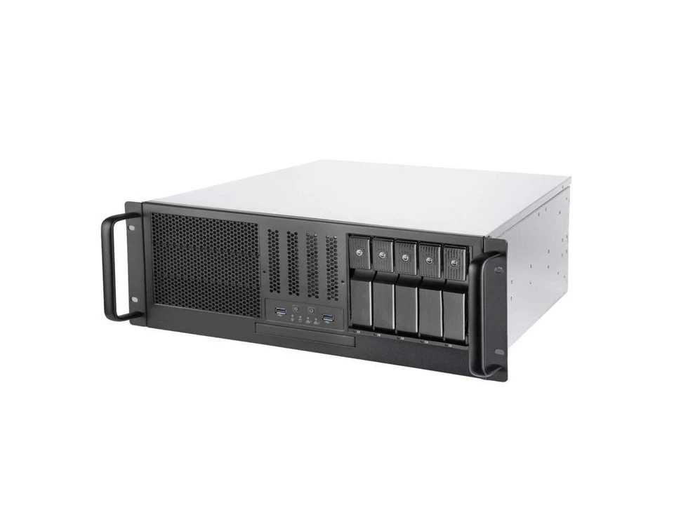 SilverStone RM41-H08 Silver SGCC 4U Rackmount Server Chassis - Image 2 of 2