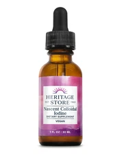 Heritage Store Colloidal Nascent Iodine Drops | 1 FL oz (480 Servings)