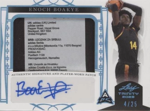 2022-23 Leaf Trinity - Enoch Boakye #PA-EB1