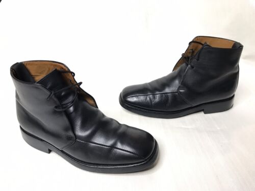 ALFRED SARGENT Black leather calfskin Combat military chukka Boots UK 6 | US 7 - Picture 1 of 12