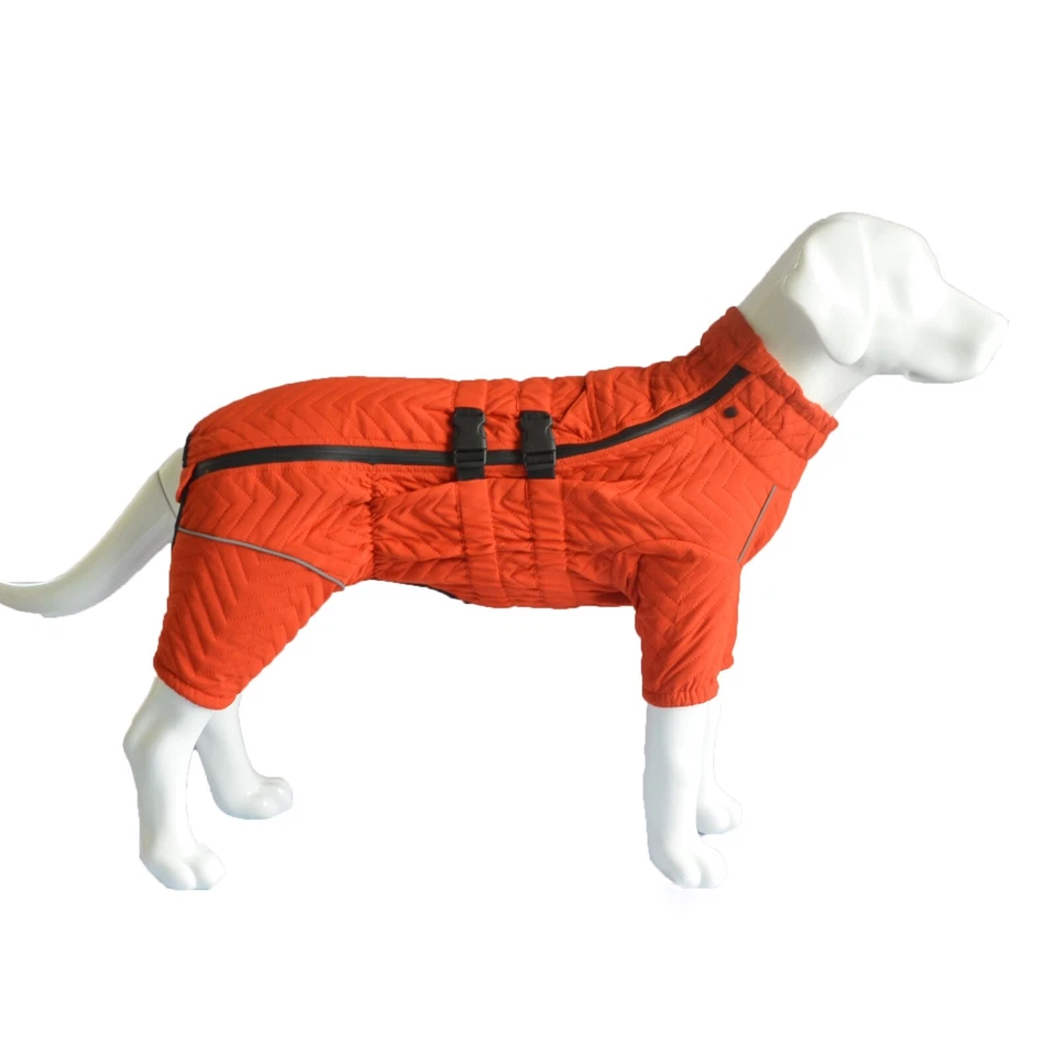 Dog Winter Coat 4 Legs Covered Windproof Waterproof Reflective Warm Dog Clothing - Image 4 of 4