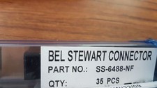 LOT OF 90 PCS. BEL STEWART SS-6488-NF CONN MOD JACK 8P8C R/A UNSHLD