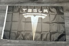 Tesla Motors Styl1 Banner Flag Car Electric Model S 3 Roadster Mechanic Man Cave