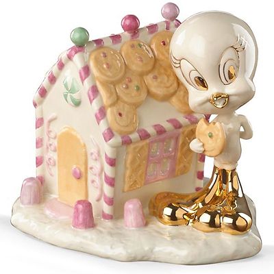 Lenox Tweety Bird Gingerbread House Figurine Christmas Looney Tunes 5.25'' H NEW