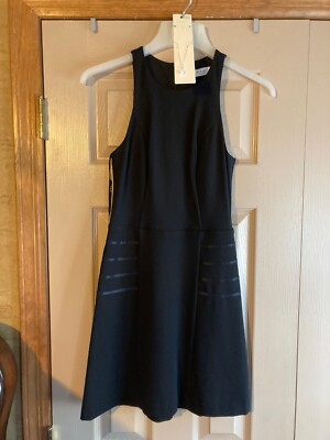 ALI & JAY Black CREW NECK Fit & Flare RIBBONS ON SIDES Mini Dress XS FREE  NKLACE | eBay