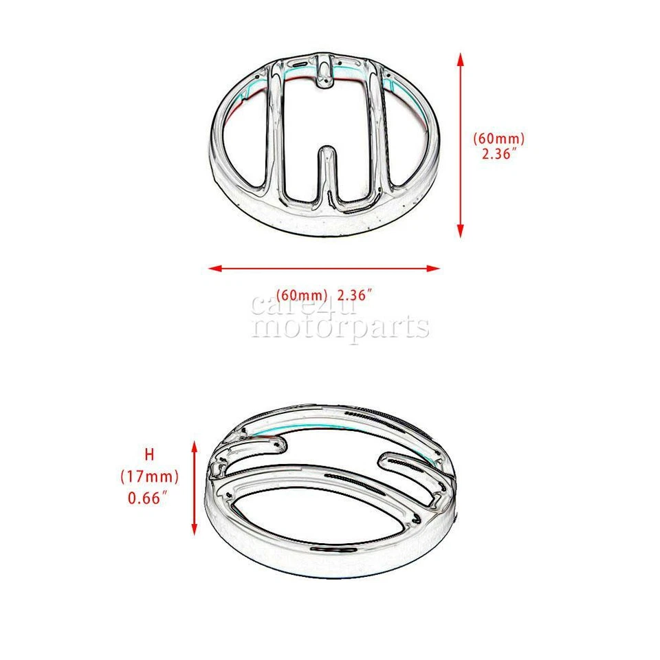 2 piezas cubiertas de luz de señalización delantera negras para motocicleta Honda Rebel 500 1100 2020-21 Foto 2 de 4