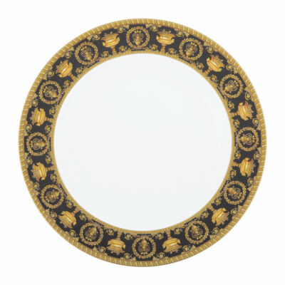 VERSACE BY ROSENTHAL I LOVE BAROQUE NERO DINNER PLATE #403653-10227 BRAND NIB FS