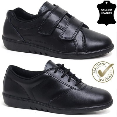 womens all black comfortable work shoes