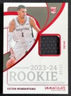 Victor Wembanyama 2023-24 Panini Immaculate Collection Rookie Patch Red 13/49 RC