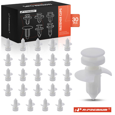 A-Premium 30x 9.53mm Rear Door Lower Trim Panel Retainer Clip Push Type for Ford