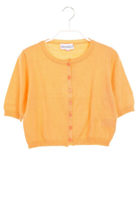 simonetta Strickjacke Cardigan Baumwolle 146 apricot