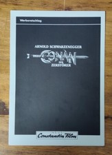 CONAN THE DESTROYER Original German Pressbook RARE Schwarzenegger Press Book