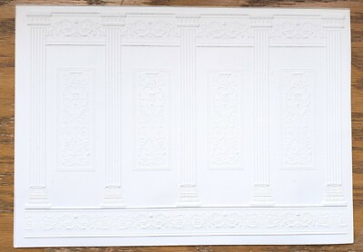 Dollhouse Wall Panels Embossed Foam Board 1:12 Scale Miniature World Model 34936