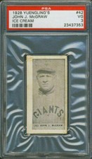 1928 Yuengling's Ice Cream #42 John McGraw PSA 3 New York Giants HOF
