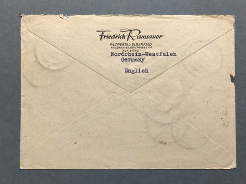 Stamp Cover DDR Germany 1948 Enveloppe 4x blocs Deutsche Post #GEA48 - Picture 2 of 3
