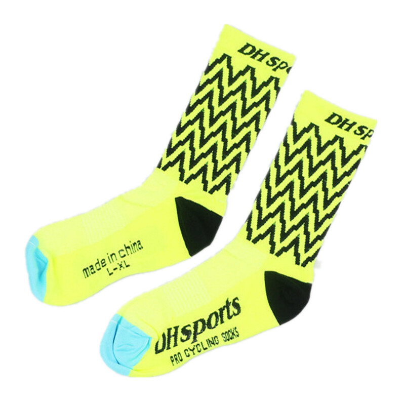 Performance Cycling Socks for Men Women - MTB BMX XC Bike Sports Ankle Socks in Yellow-image