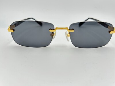 Gucci Sunglasses GG1221S 001 rimless Black Grey 56 16 140 w case