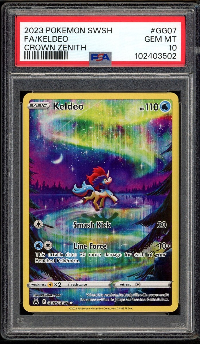 2023 PSA 10 Pokemon Crown Zenith Keldeo Galarian Gallery