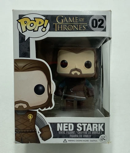 Funko Pop Ned Stark 02 HBO Game of Thrones Vinyl Figure, BOX DAMAGE READ