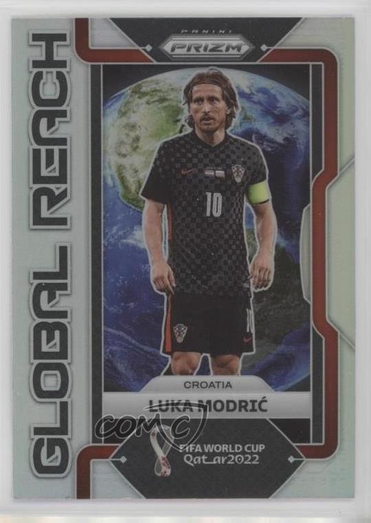 2022 Panini Prizm World Cup Qatar Global Reach Silver Luka Modric #19 12xo