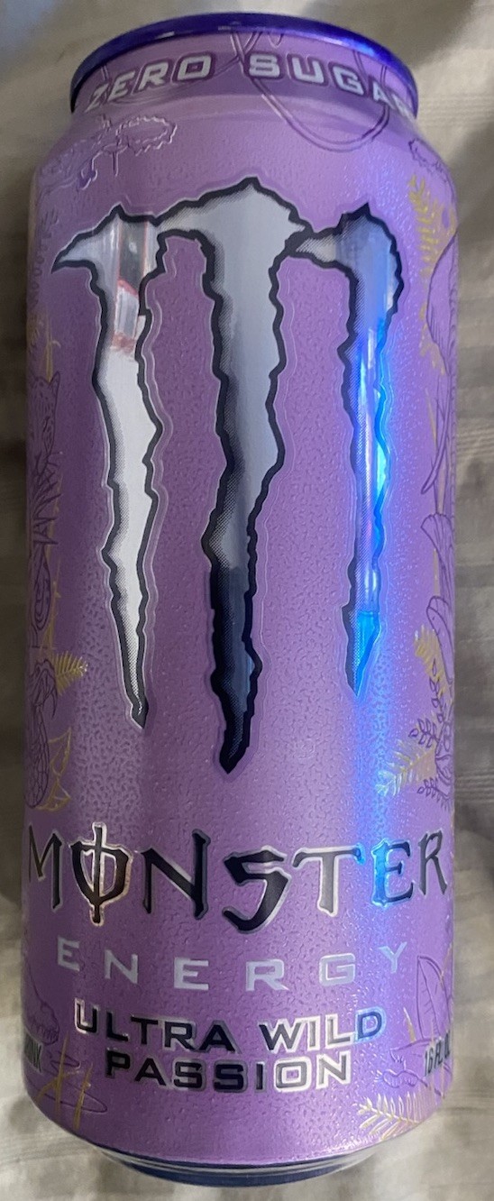 NEW FLAVOR MONSTER ENERGY ULTRA WILD PASSION FLAVOR DRINK 1 FULL 16 FL OZ 473mL