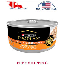 Purina Pro Plan Complete Essentials Wet Cat Food, Chicken Entree, 5.5 oz 24 Cans