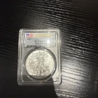 2017 $1 Silver Eagle PCGS Grade MS 70 First Strike Flag Label