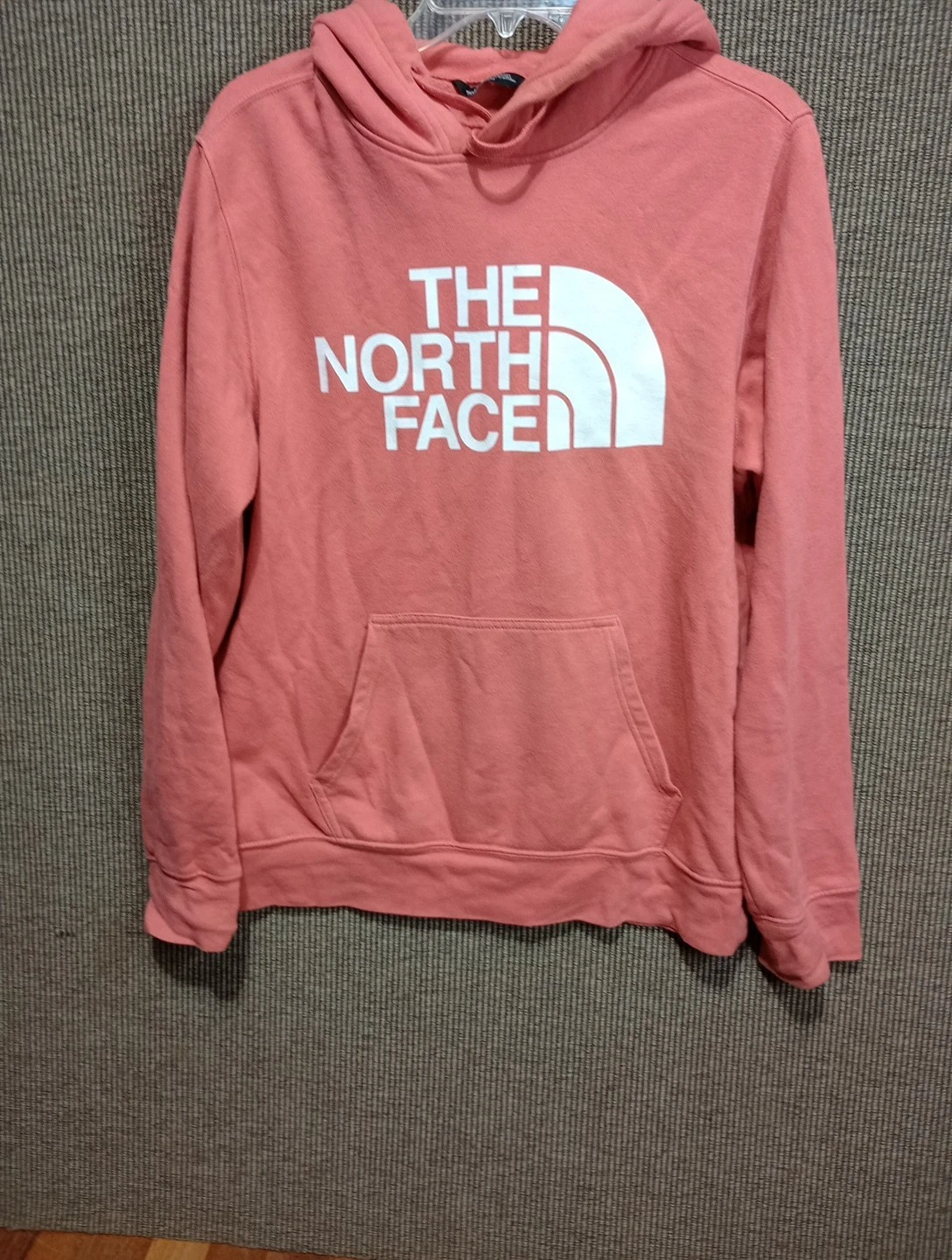North Face Hoodie Sweatshirt Adult L Pink Pullover Hiking Camping Casual Womens