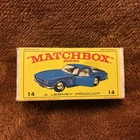 Original Box Matchbox Series A Lesney Product No14 ISO Grifo Disc Wheels