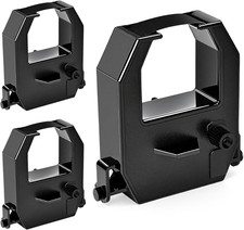 3 Pack Amano Time Clock Replacement Ribbon Compatible with PIX TCX Series