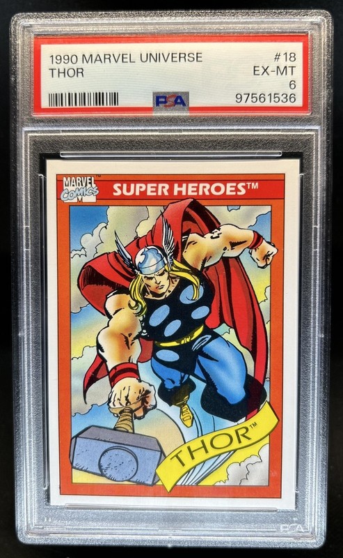 1990 Impel Marvel Universe Thor #18 PSA 6