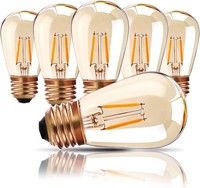 Genixgreen Led E27 Warmweiss GlüHbirne ST45/S14 1W Vintage GlüHbirne