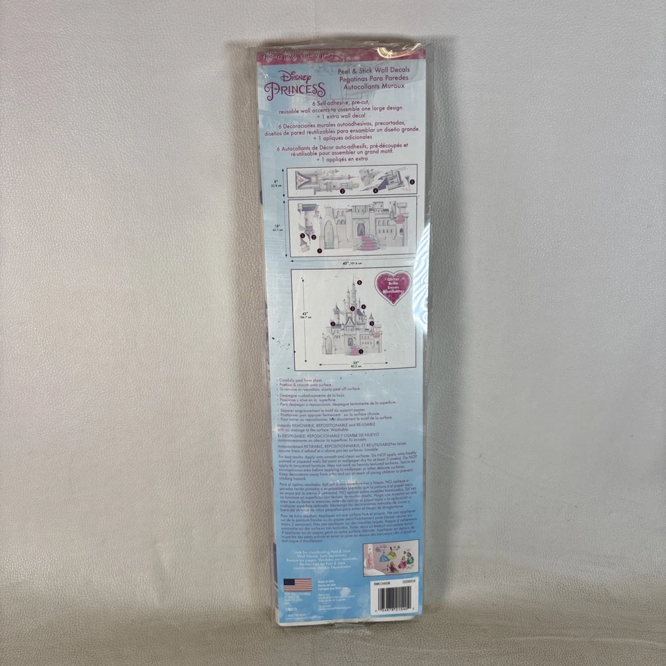 Mural de pared gigante CASTILLO PRINCESA DISNEY pegatinas decoración habitación calcomanías decoración Foto 2 de 4