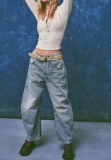 Free People. We The Free , Good Luck Barrel Jeans Size 32 NWT