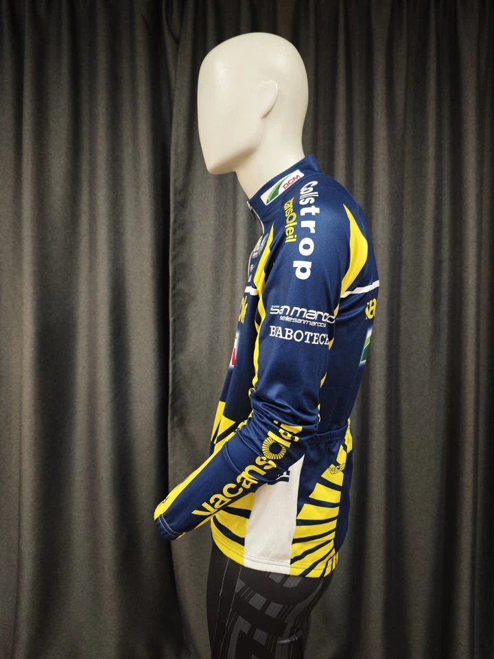 SMS Santini cycling jersey xl long sleeve fleece DCM Vacans Oleil windstopper - Image 3 of 4